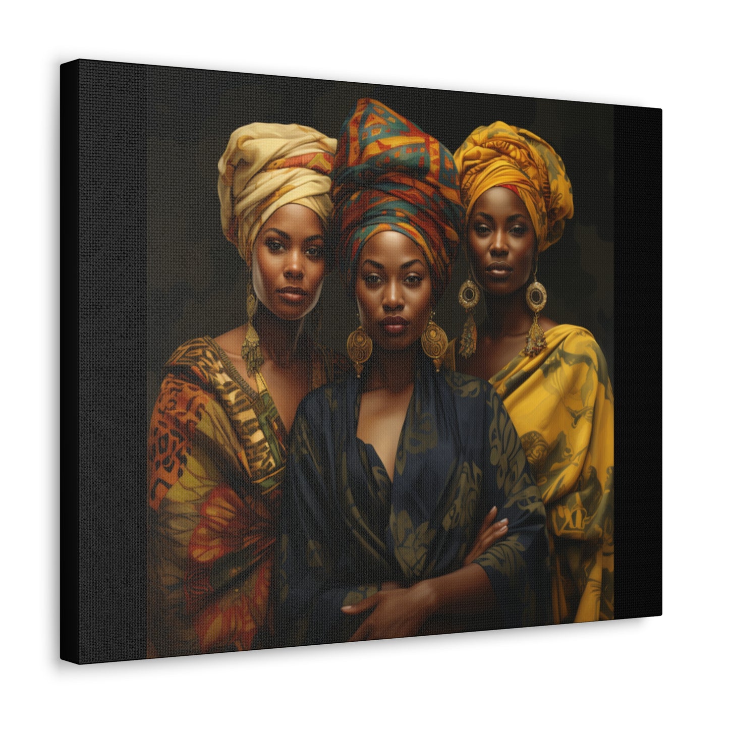 Regal Resonance: Portraits of Strength and Elegance Gallery Canvas