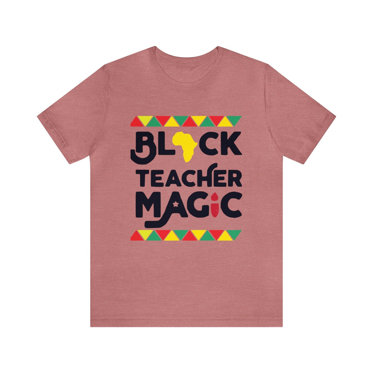 Black Teacher Magic with a small Africa tee