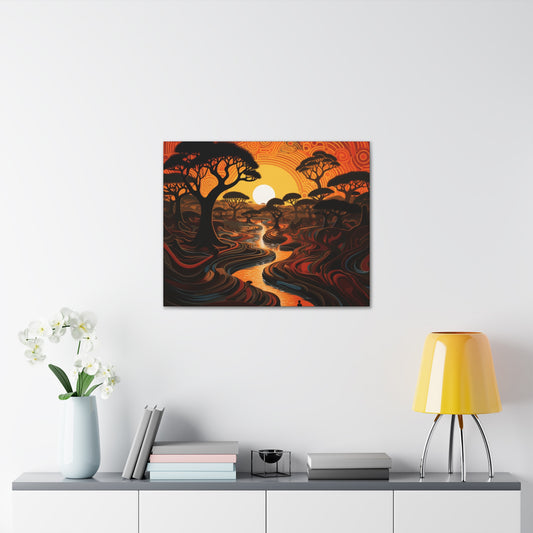 The Melody of Nature's Twilight Gallery Canvas