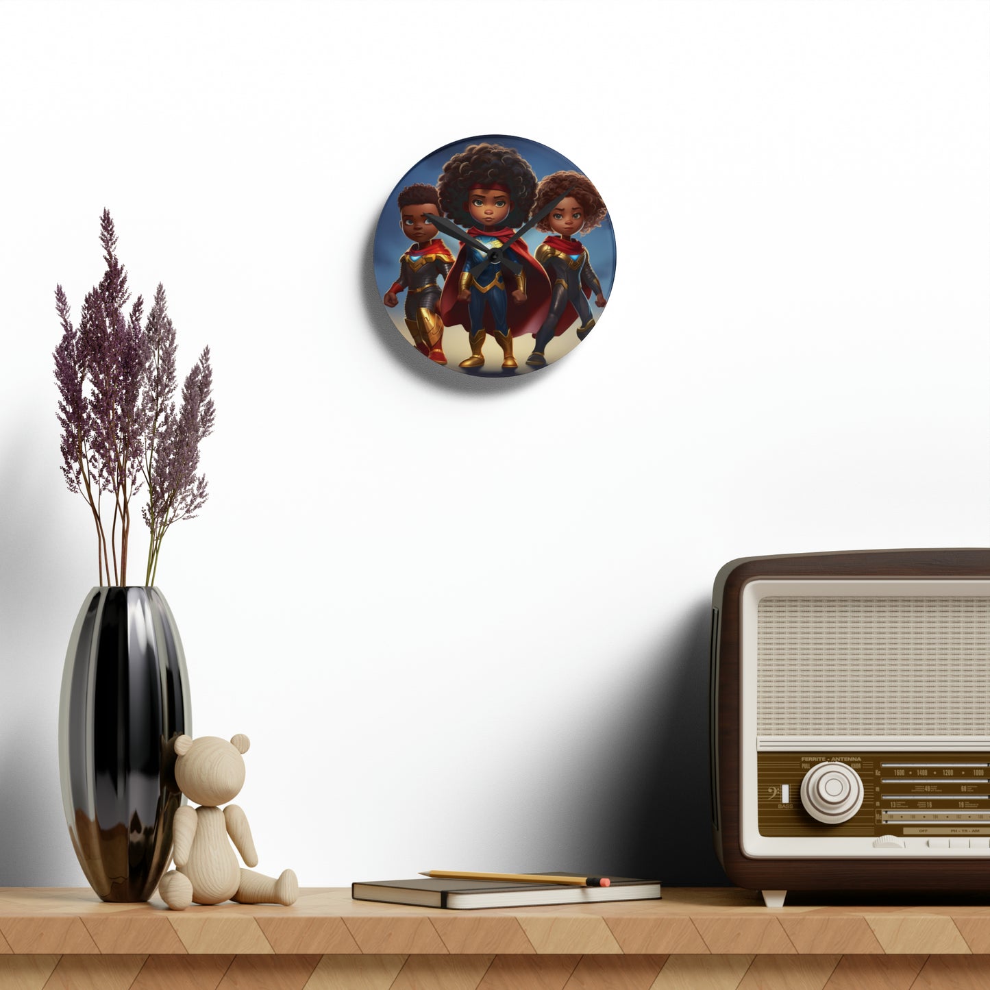 A New Dawn: Heroes of Tomorrow wall Clock