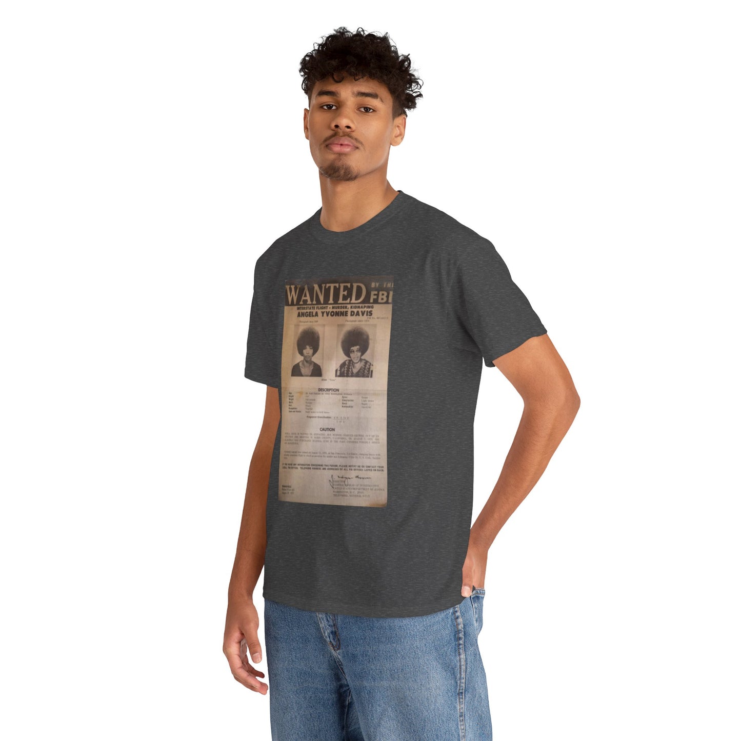 Angela Davis-inspired unisex heavy cotton tee