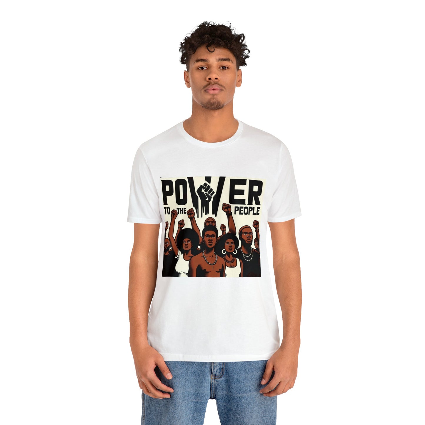 PoWer to the peopleUnisex Jersey Short Sleeve Tee