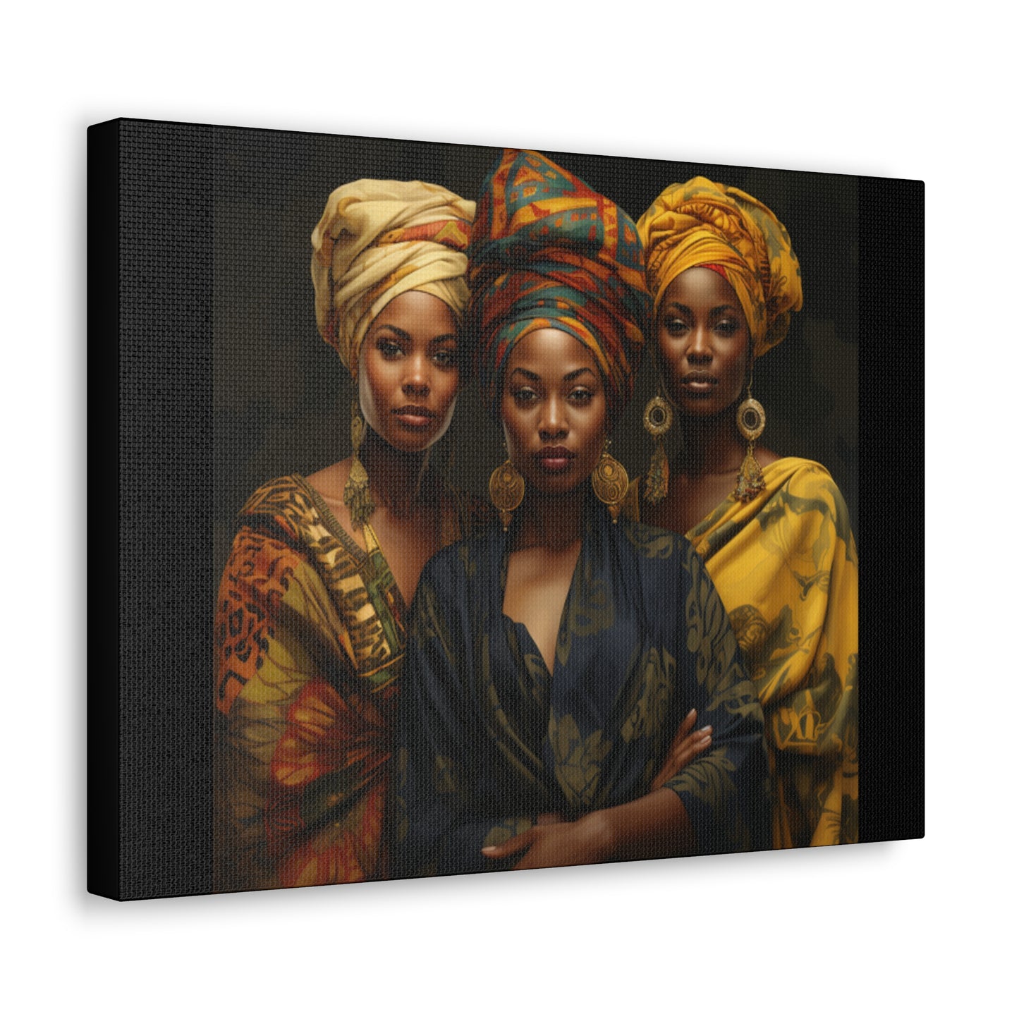 Regal Resonance: Portraits of Strength and Elegance Gallery Canvas