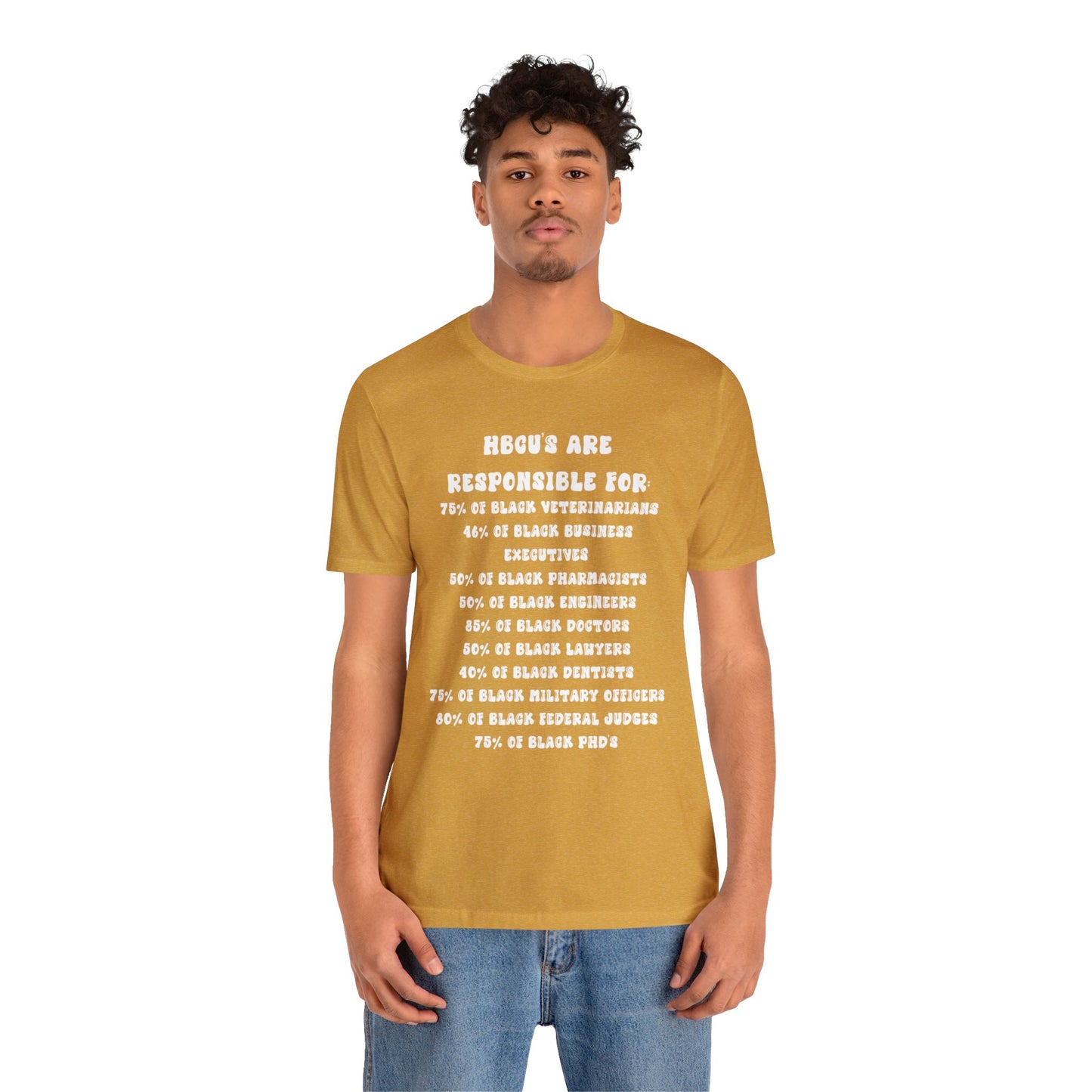 HBCU's responsible for: Jersey Short Sleeve Tee