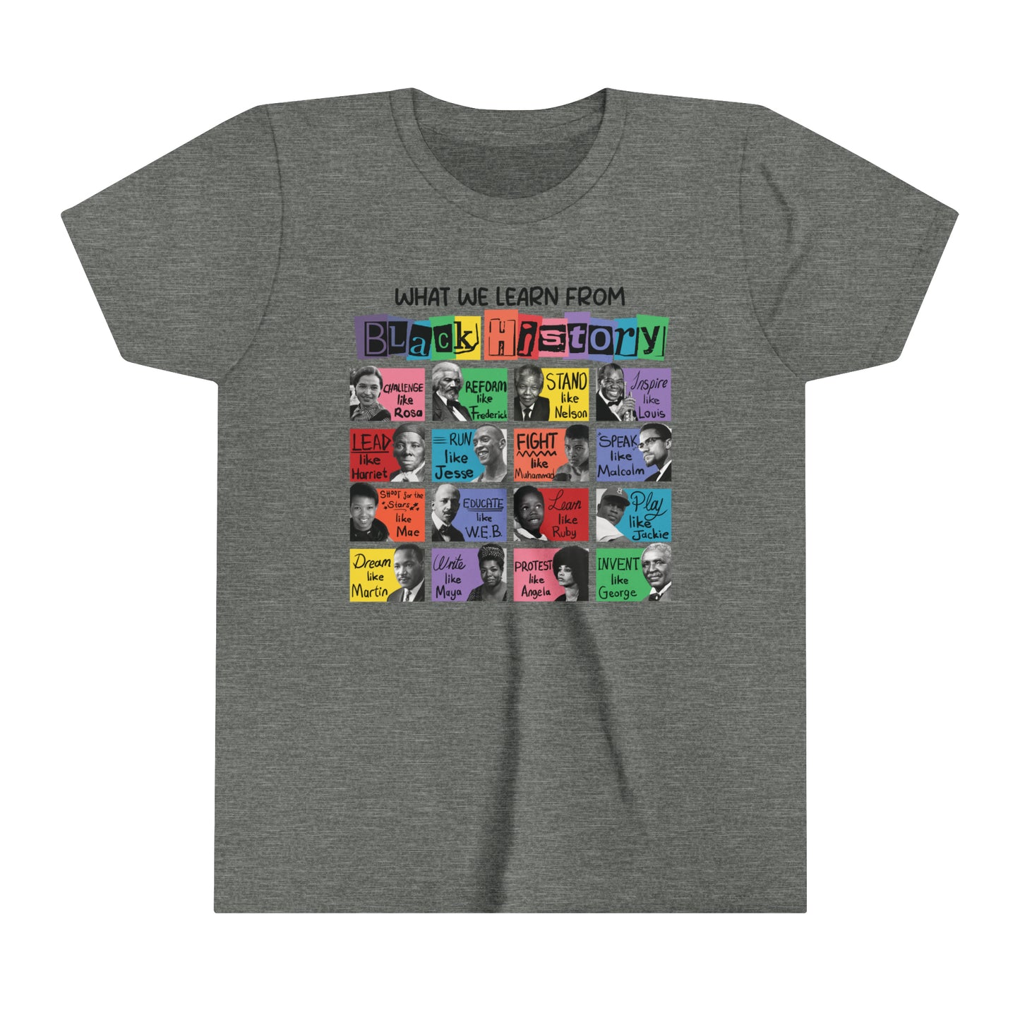 What we learn from Black History -Youth Short Sleeve Tee