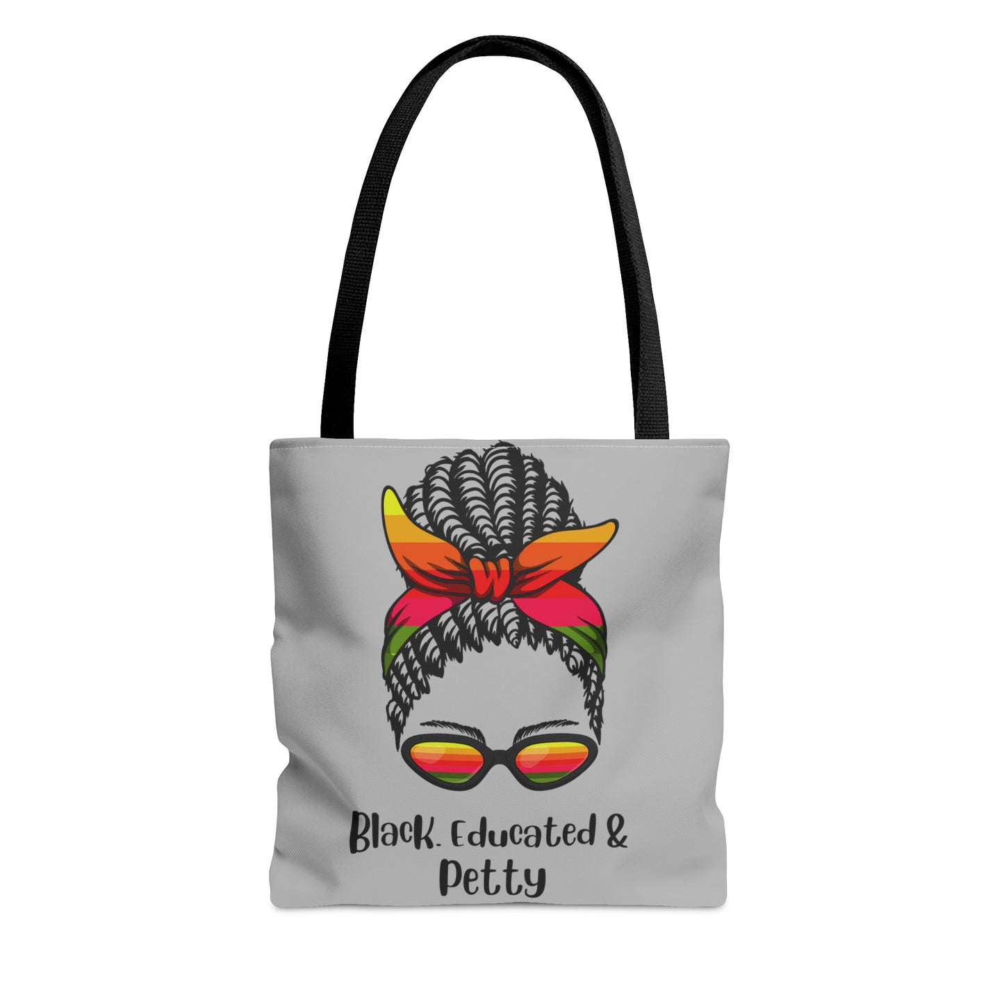 Black Educated & Petty Tote Bag