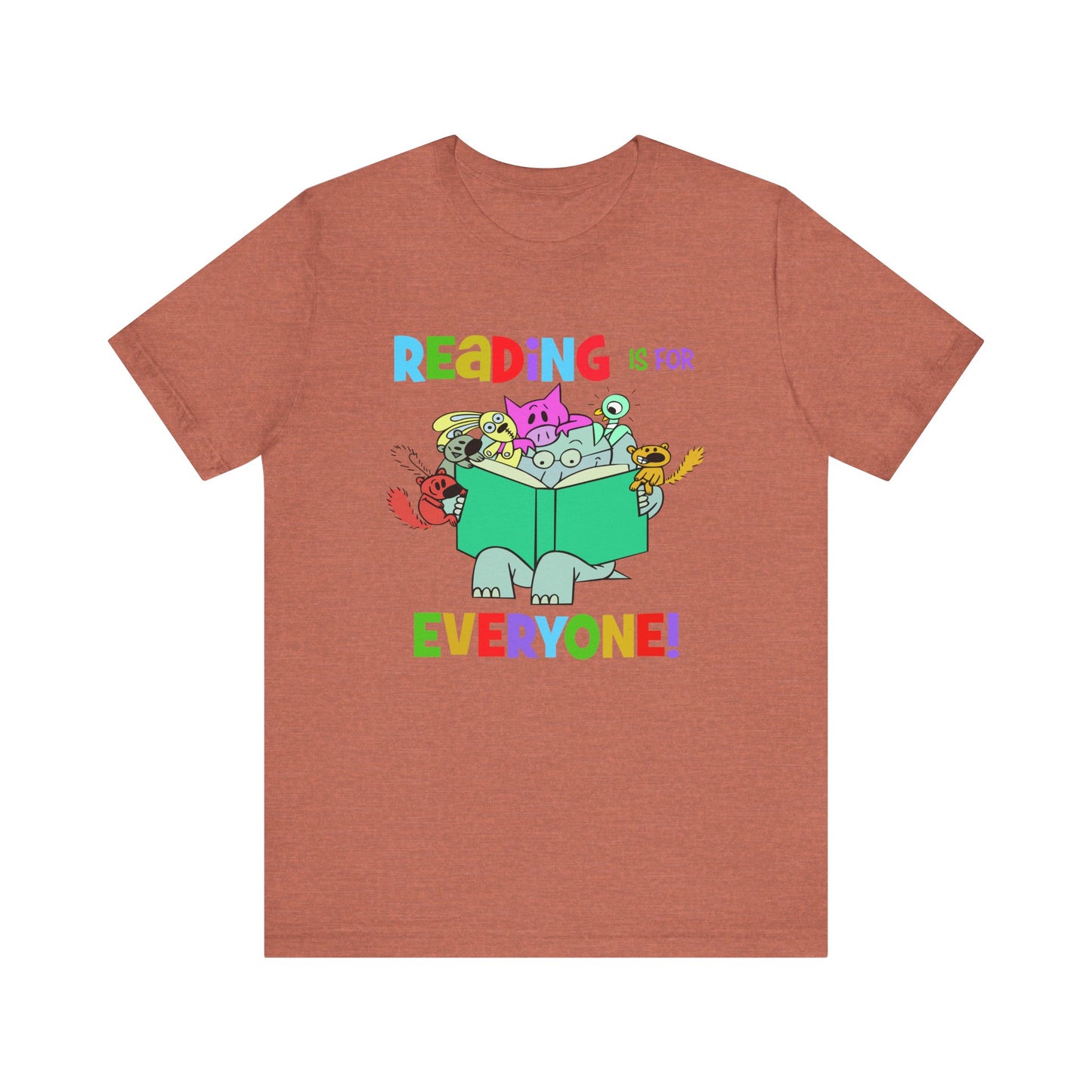 Reading is for everyone" Unisex Jersey Short Sleeve Tee