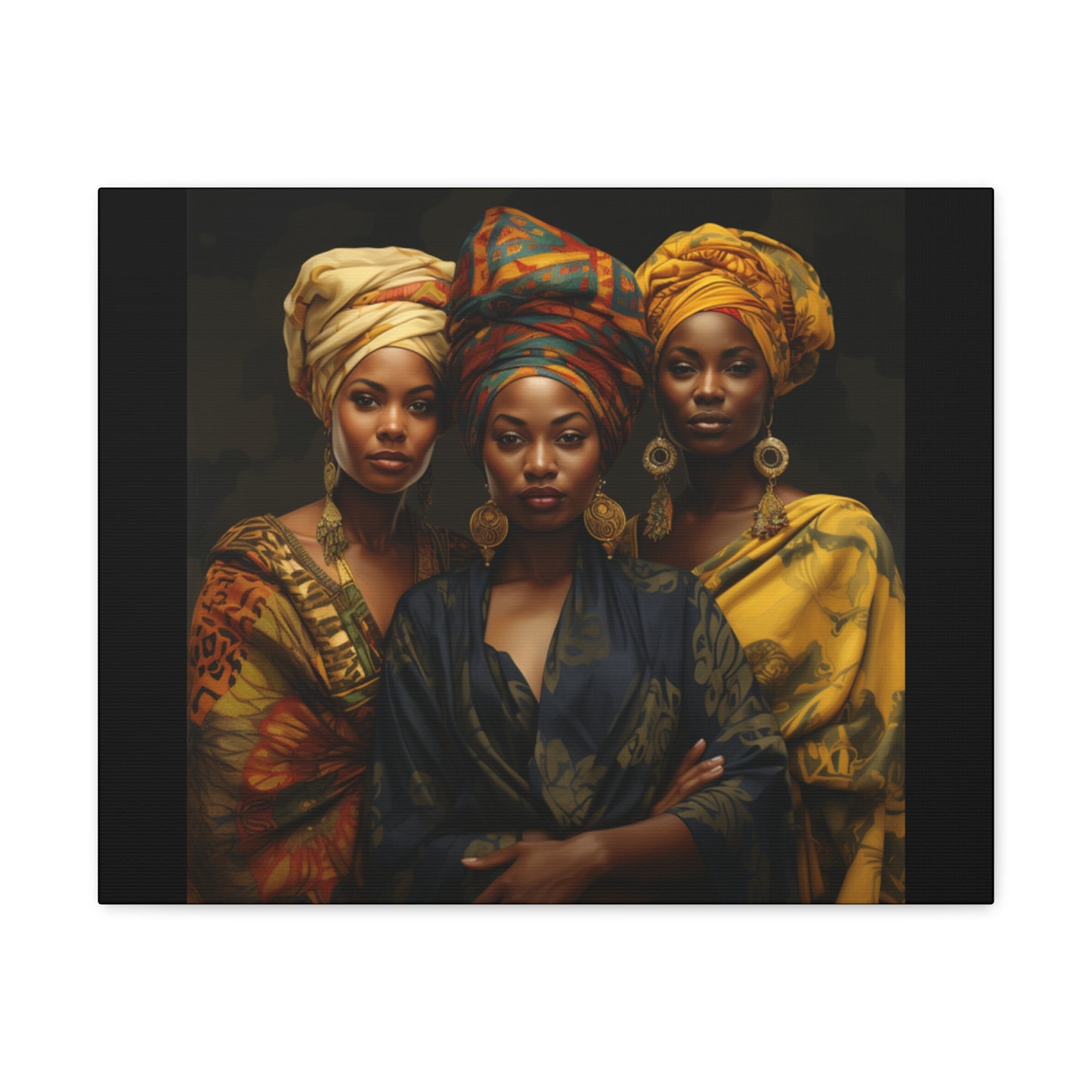 Regal Resonance: Portraits of Strength and Elegance Gallery Canvas