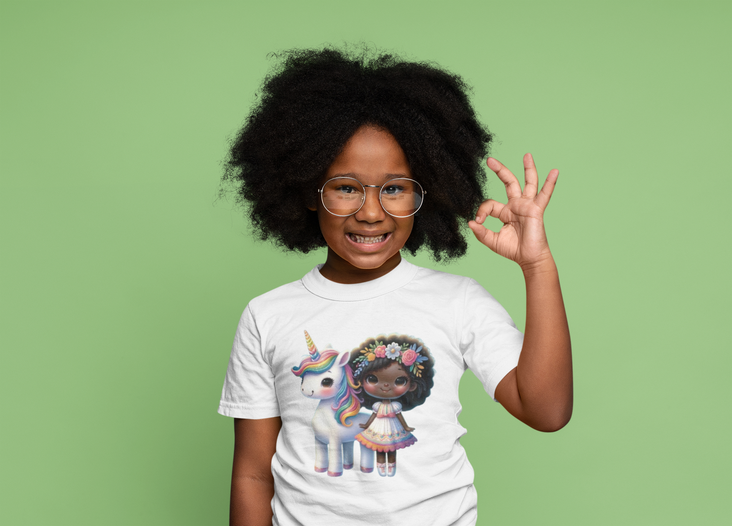 Enchanted Melanin Magic Youth Short Sleeve Tee